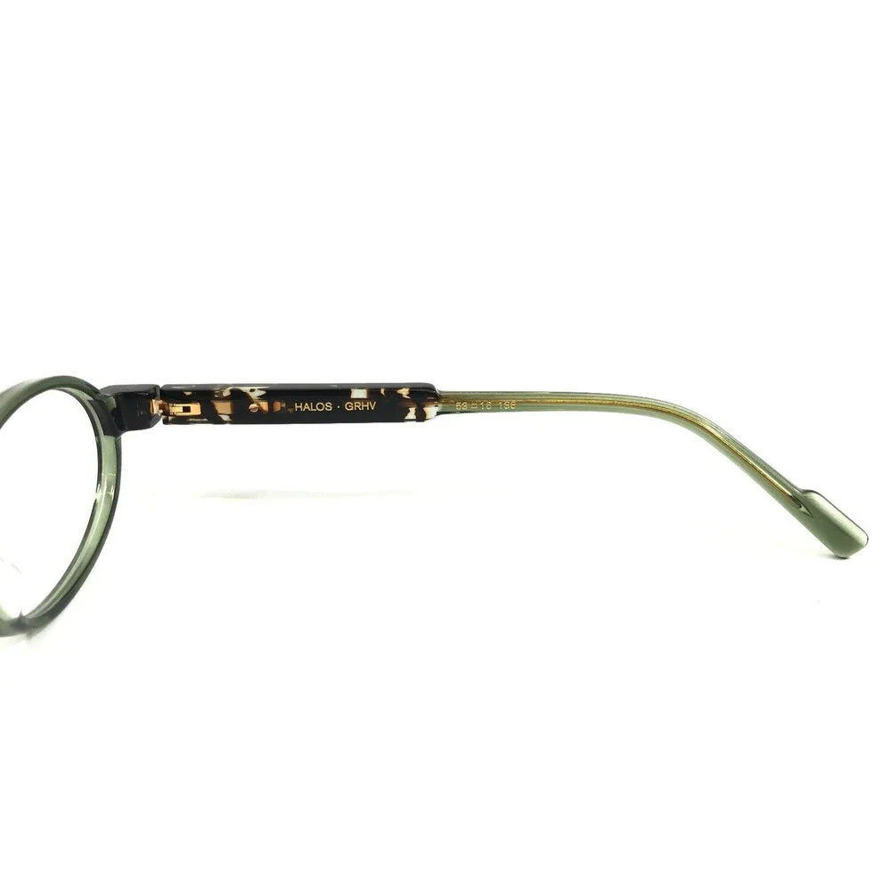 Etnia Barcelona Eyeglasses Frames HALOS GRHV Green Havana Brown 53-16-138